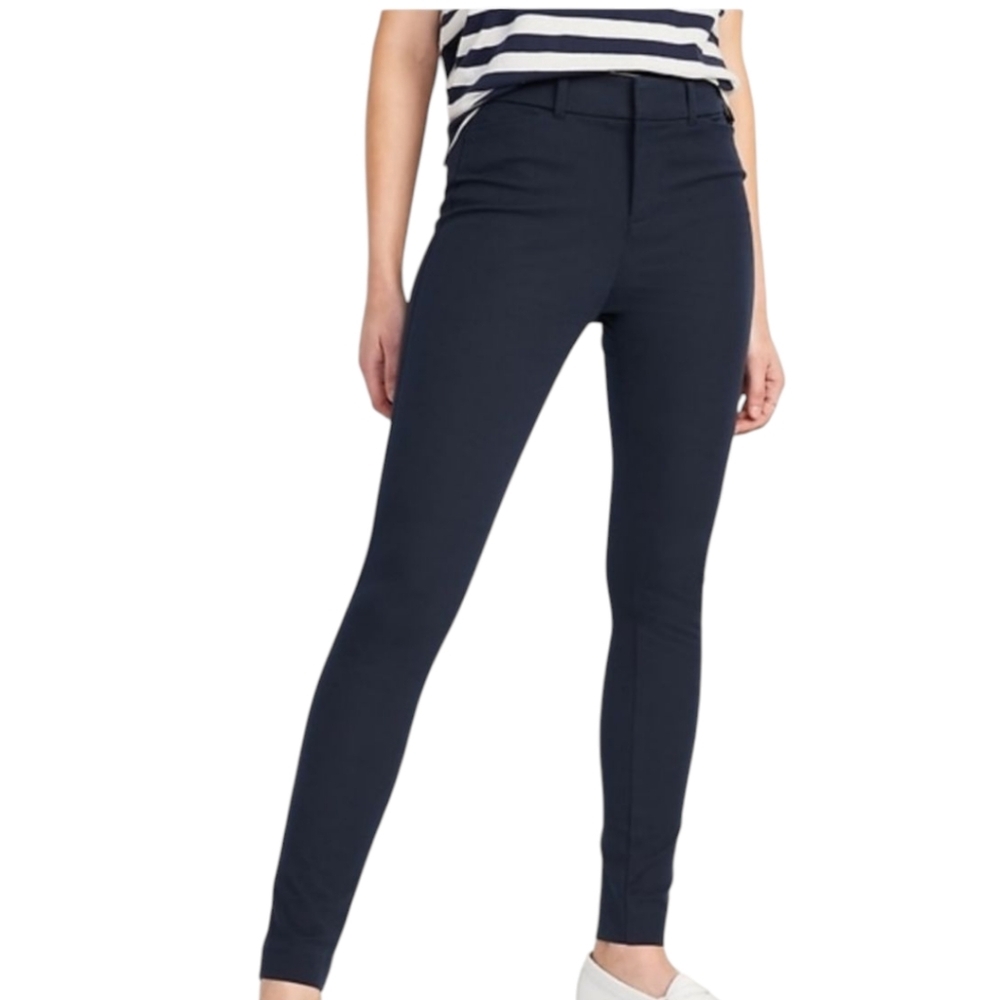 Old Navy Black Pixie Pants Size 16 High Rise Skinny New With Tags - Picture 2 of 11